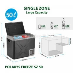 Frigo Congelatore Portatile Brunner Polarys Freeze SZ 50 -Negozio Di Campeggio frigo congelatore portatile brunner polarys freeze sz 50 bivalente compressione 19
