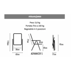 WESTFIELD Sedia Pieghevole Brunner Advancer Small -Negozio Di Campeggio sedia pieghevole advancer small 2