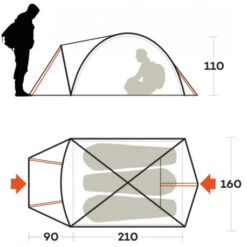 Negozio Di Campeggio -Negozio Di Campeggio tenda ferrino atacama 3 stagioni escursionismo trekking ampia semplie montaggio facile buona abitabilita 1
