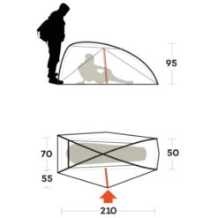 Tenda Ferrino Nemesi 1 PRO -Negozio Di Campeggio tenda ferrino nemesi 1 pro leggera intuitiva struttura interna rapido montaggio hiker ciclismo 6